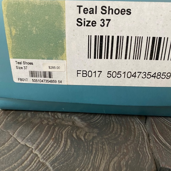 Vintage Karen Millen Teal Blue Silk Evening Pumps - Picture 7 of 7